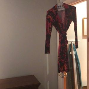 DVF Wrap Dress In Floral